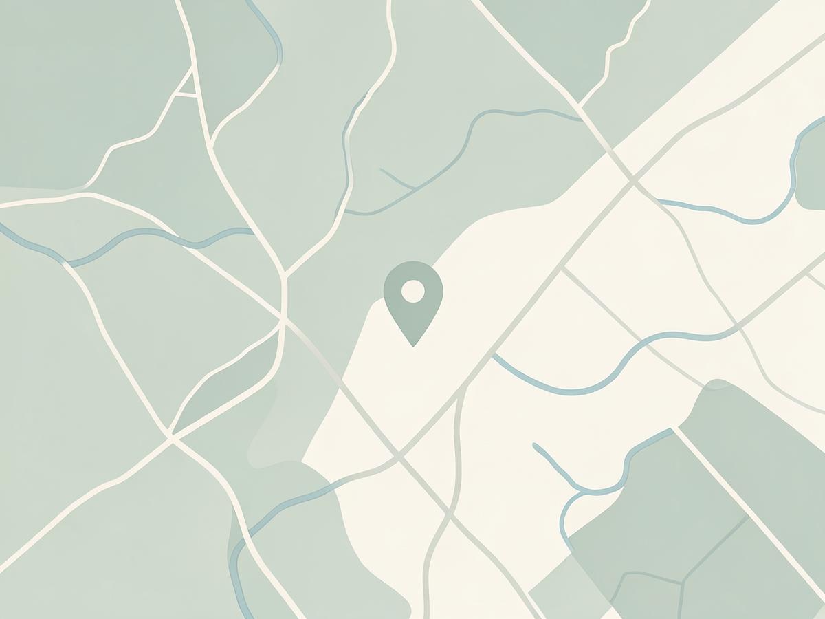 Illustrated map representing the Middletown, Ohio service area
